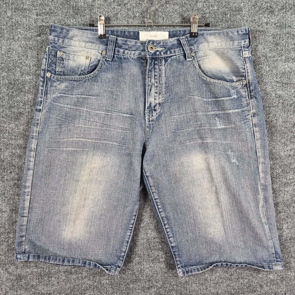 Ecko Unltd Blue Denim Shorts Sz 38 759 Y2K